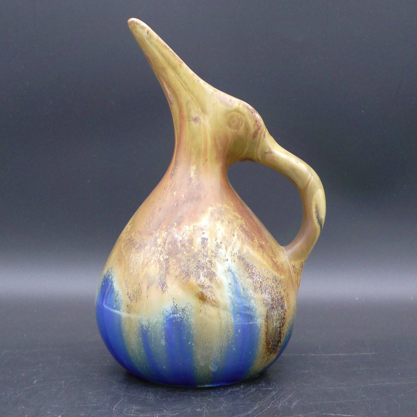 French Zoomorphic Sandstone'Pelican' Pitcher bij Gilbert Metenier