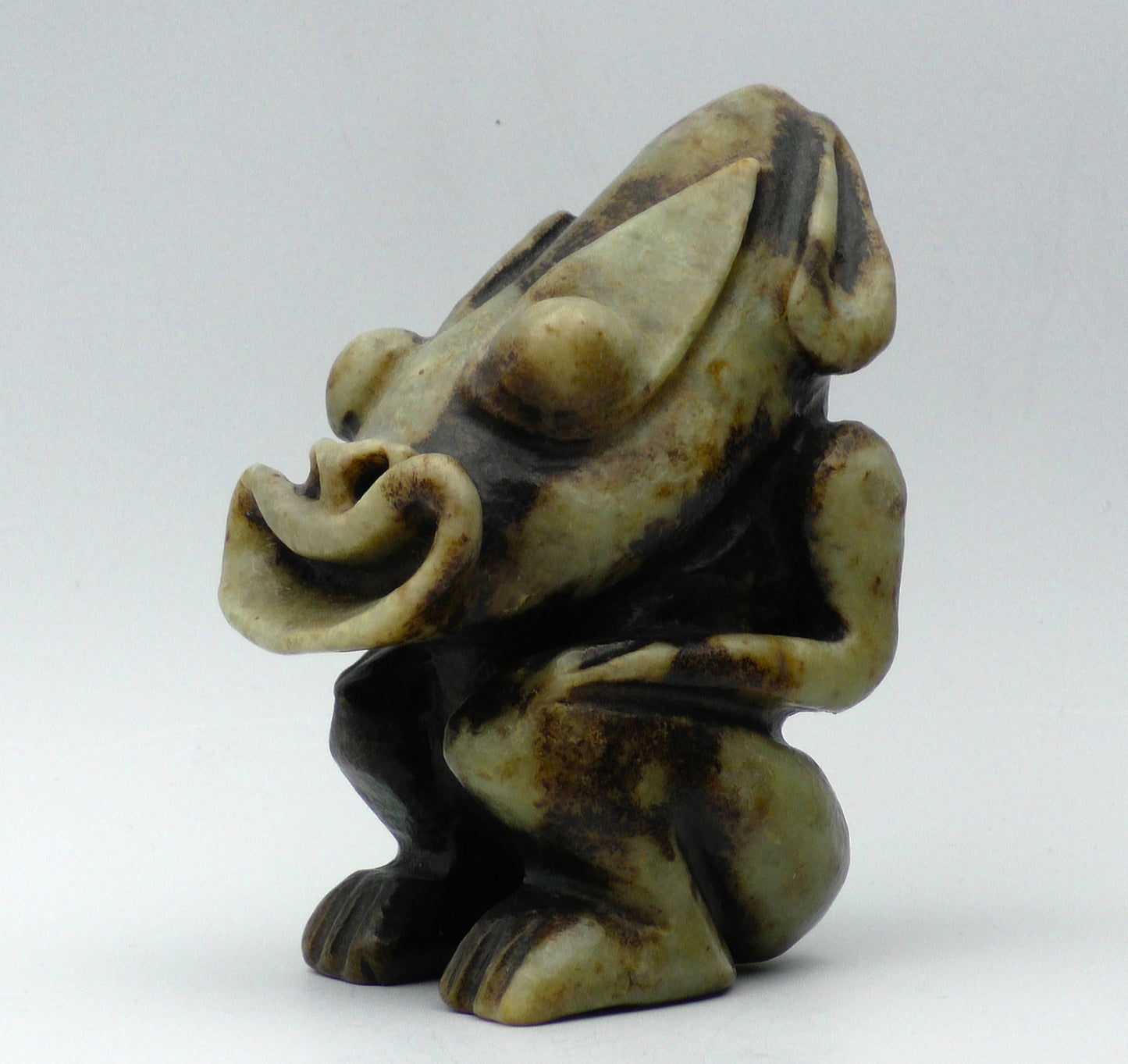 EXPRESSIVE NEPHRITE JADE FIGURE