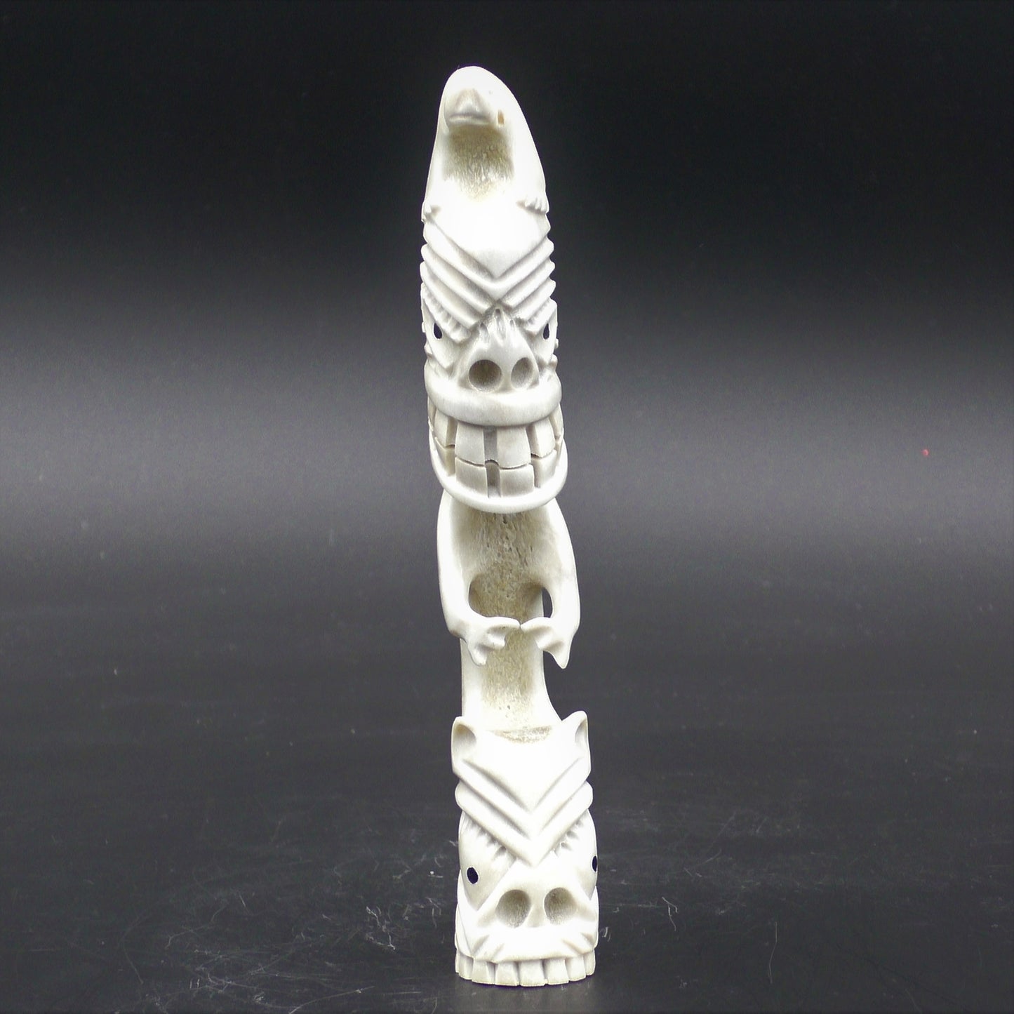 Inuit Tupilak From Greenland Made of Reindeer Bone - 140 mm High