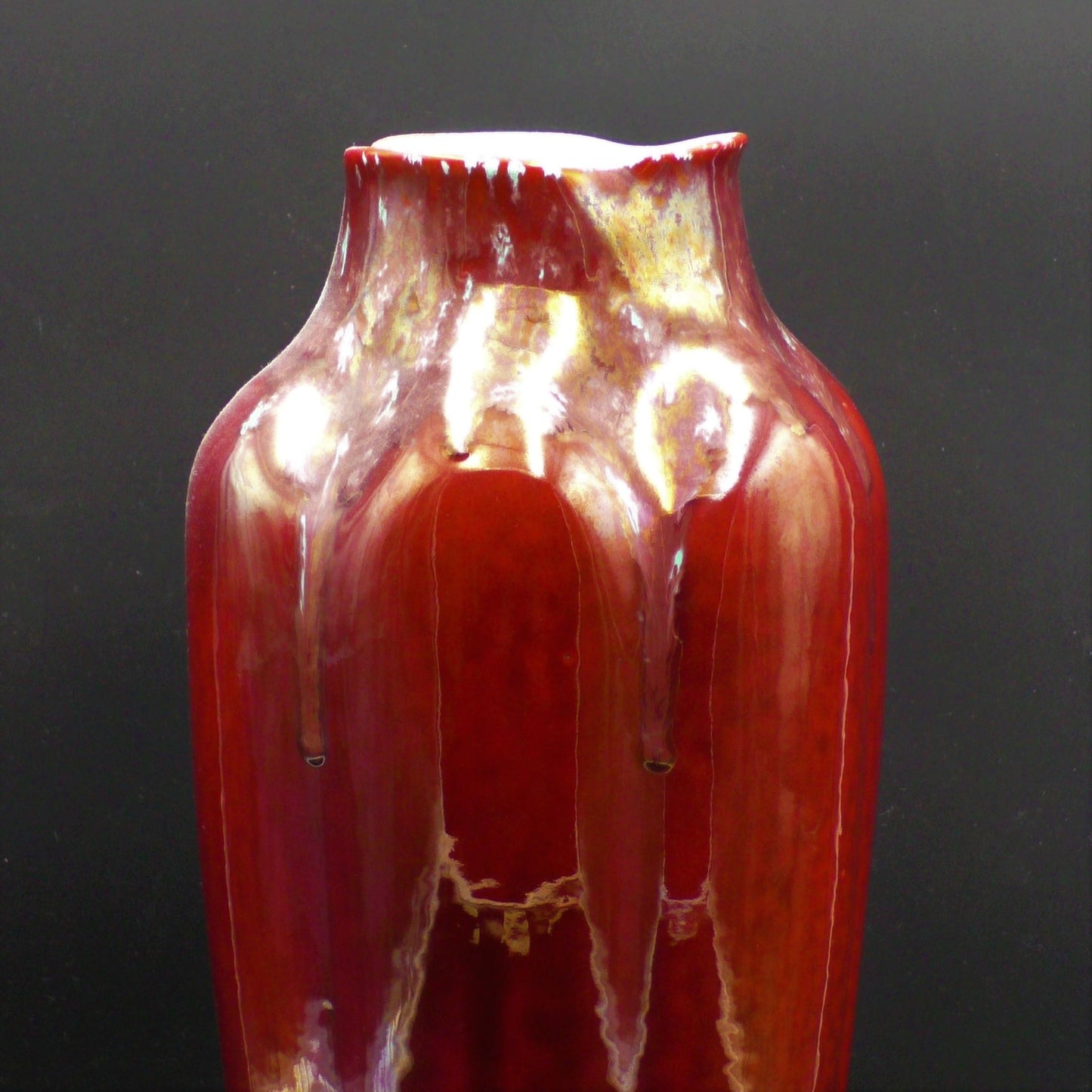 XL Jugendstil Oxblood Vase Attributed to Henry Van de Velde -  43 cm Tall.