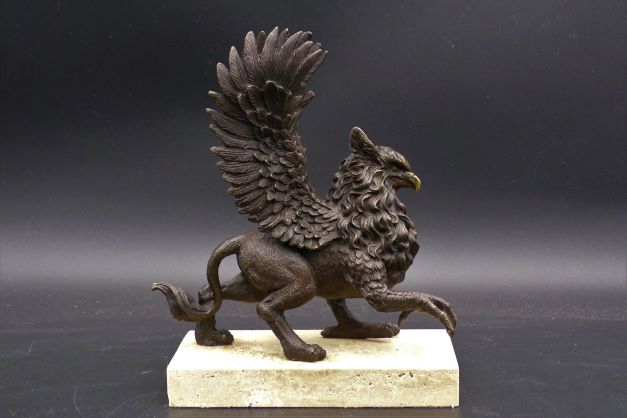 Bronze Griffon Sculpture