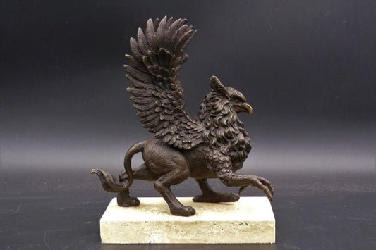 Bronze Griffon Sculpture